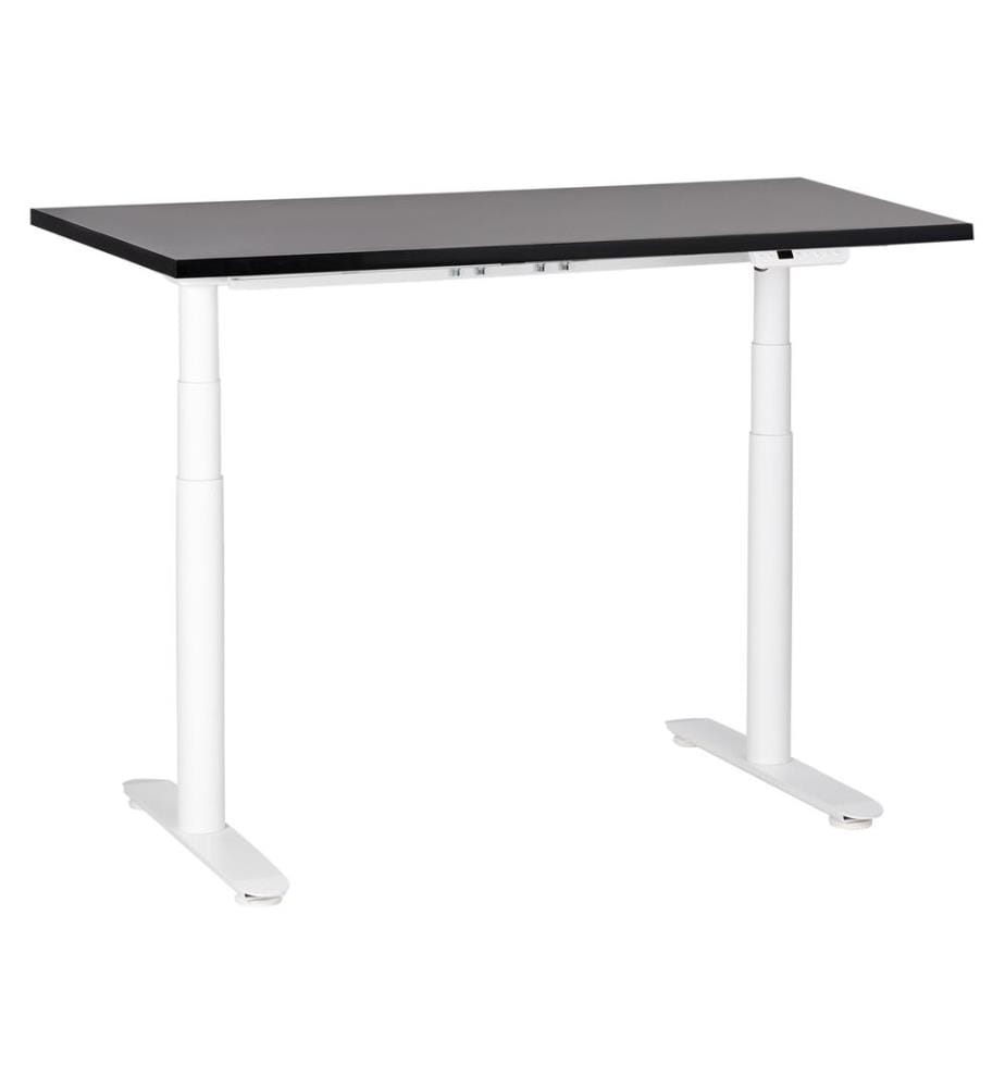 Bureau réglable en hauteur électriquement DESTINAS Noir/blanc 120 cm 72 cm