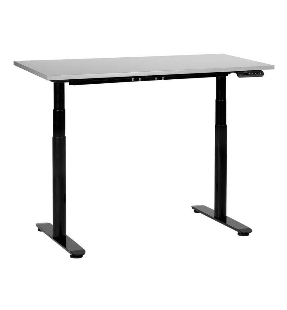 Bureau réglable en hauteur électriquement DESTINAS Gris/noir 120 cm 72 cm