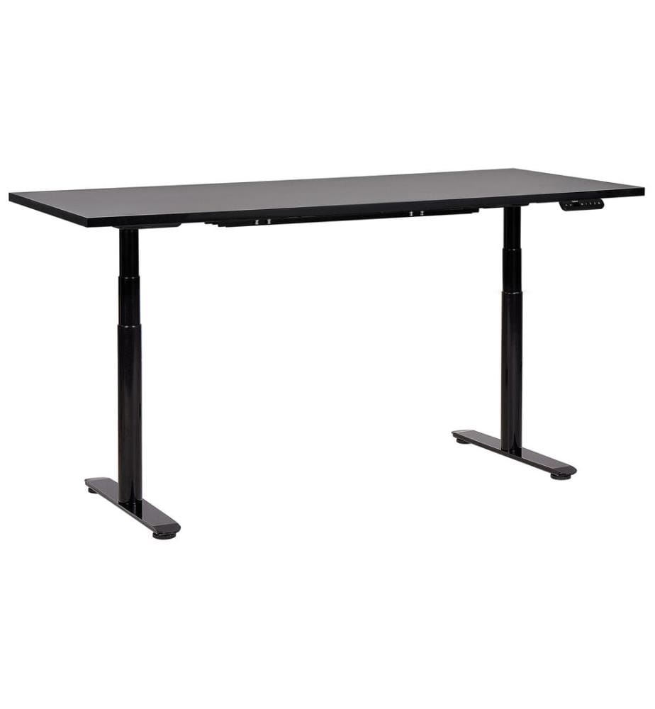 Bureau réglable en hauteur électriquement DESTINAS Noir 180 cm 80 cm
