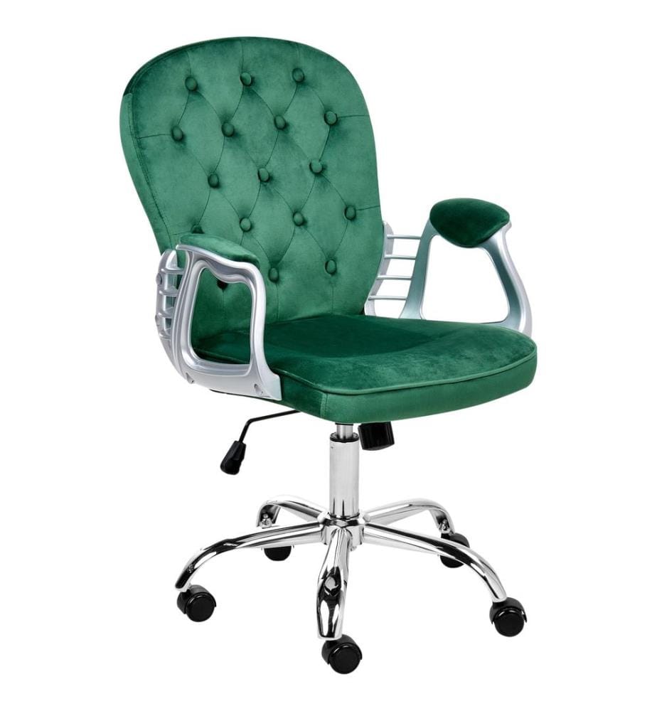 Chaise de bureau PRINCESS Velours Vert