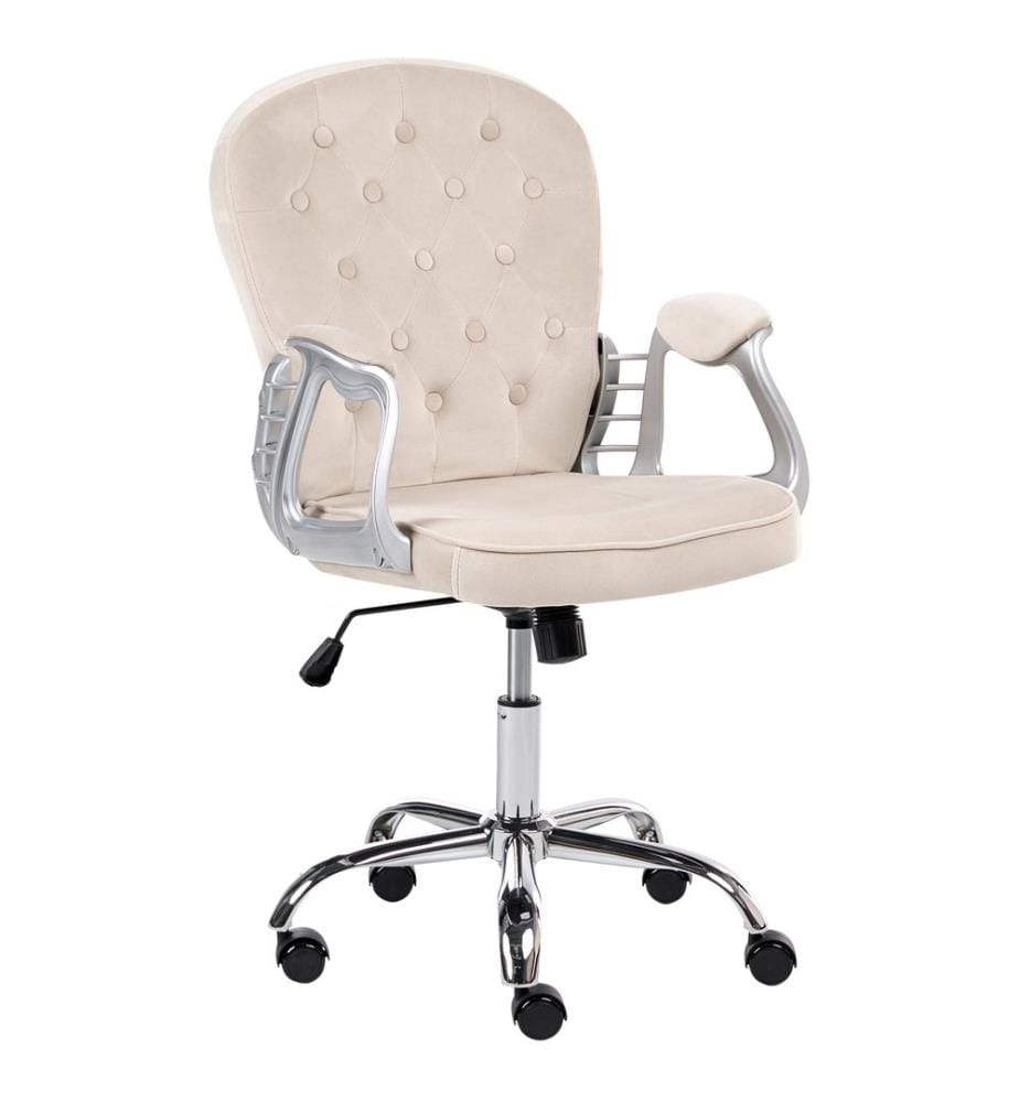 Chaise de bureau PRINCESS Velours Taupe