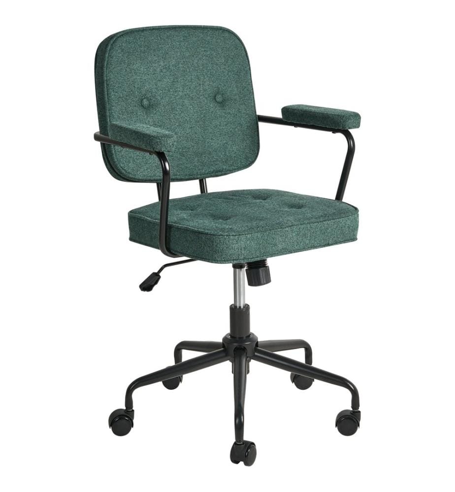 Chaise de bureau PAWNEE Tissu Vert foncé