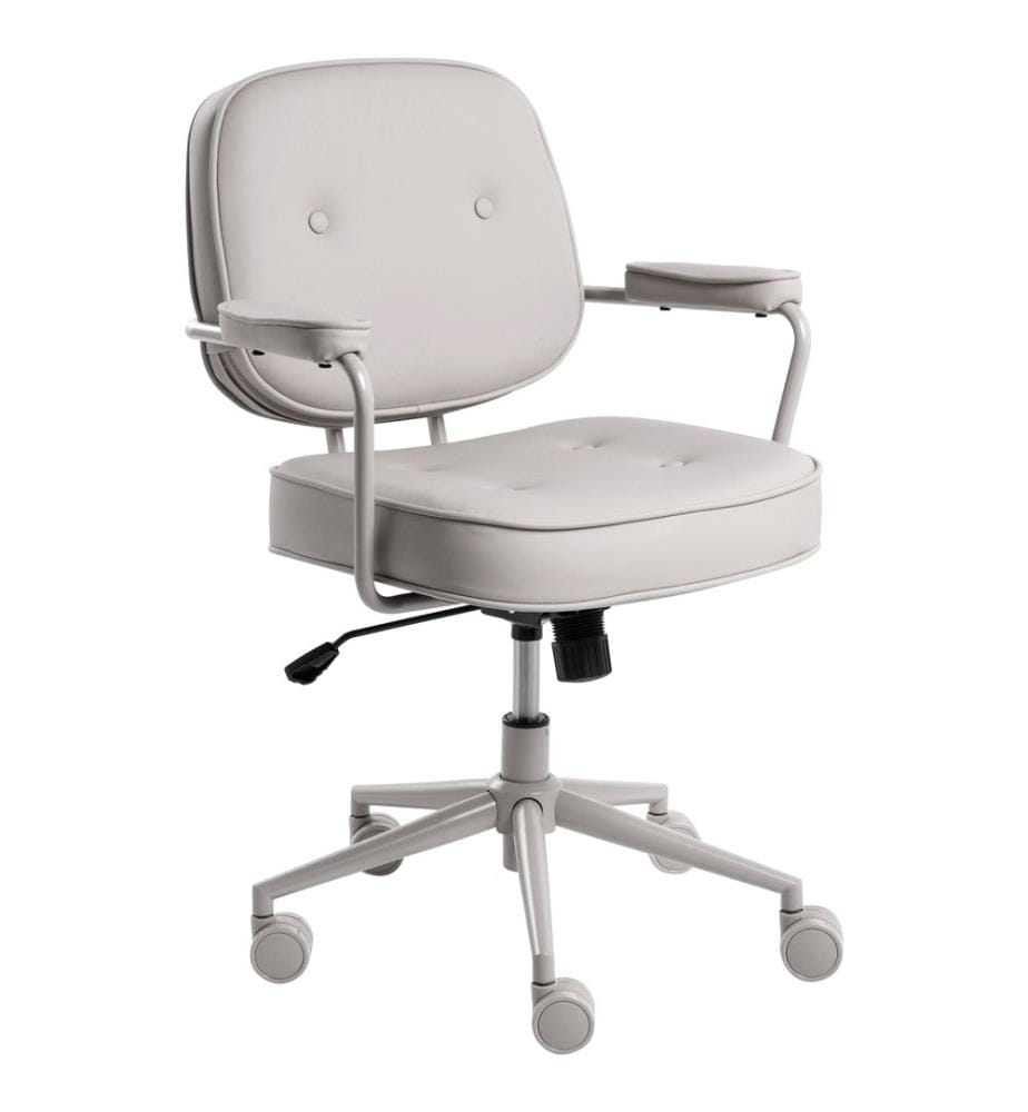 Chaise de bureau PARAMUS Cuir PU Gris