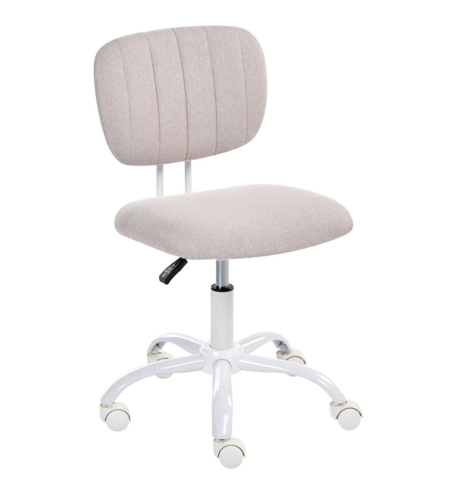 Chaise de bureau BUBBLY Tissu Beige clair