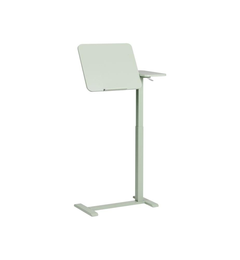 Bureau réglable manuellement en hauteur pour ordinateur portable SCHOLA Vert clair 70 cm 40 cm