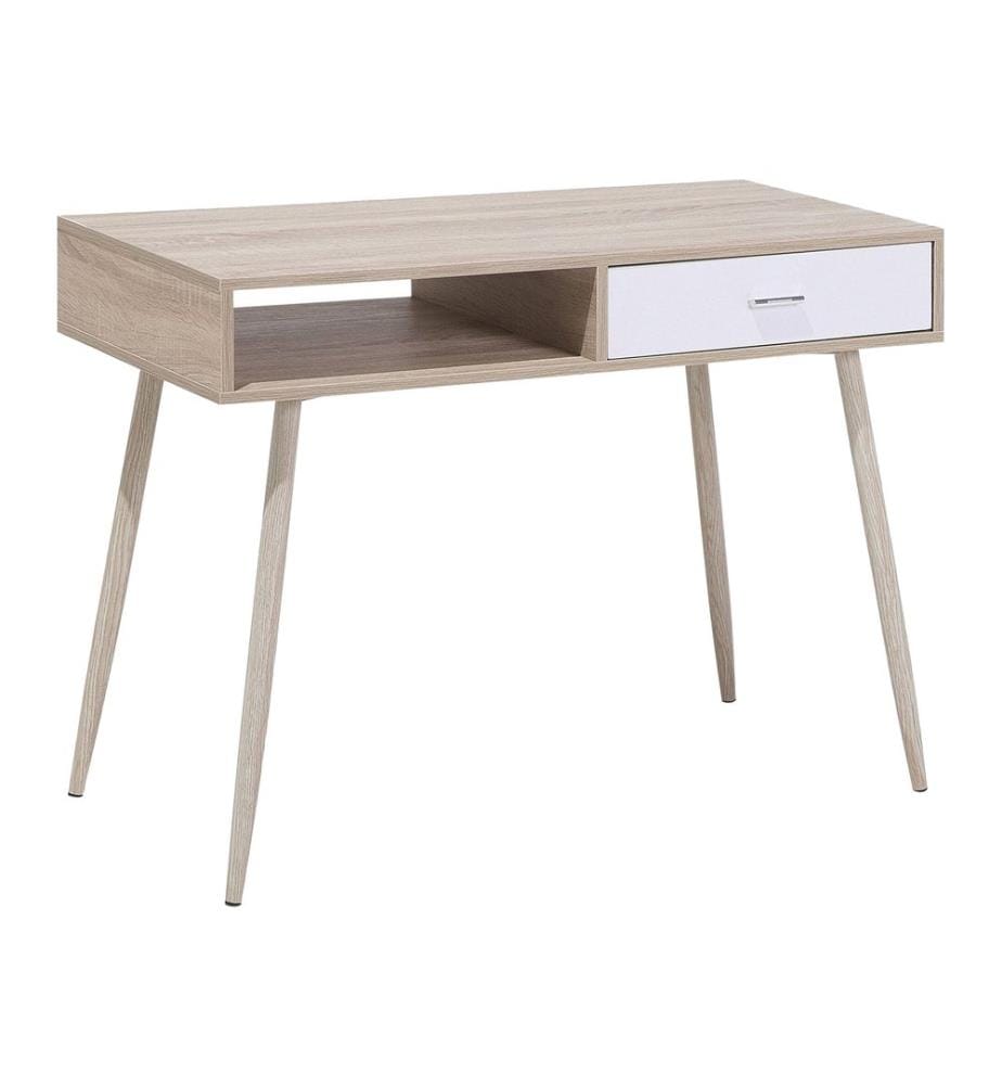 Table de bureau DEORA Marron clair 100 cm 48 cm avec tiroirs