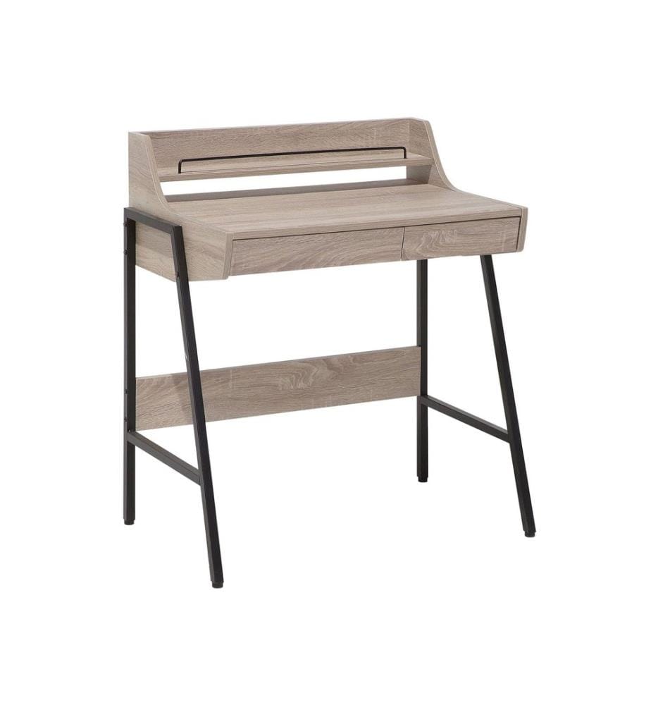 Table de bureau BROXTON Marron clair 77 cm 46 cm avec tiroirs