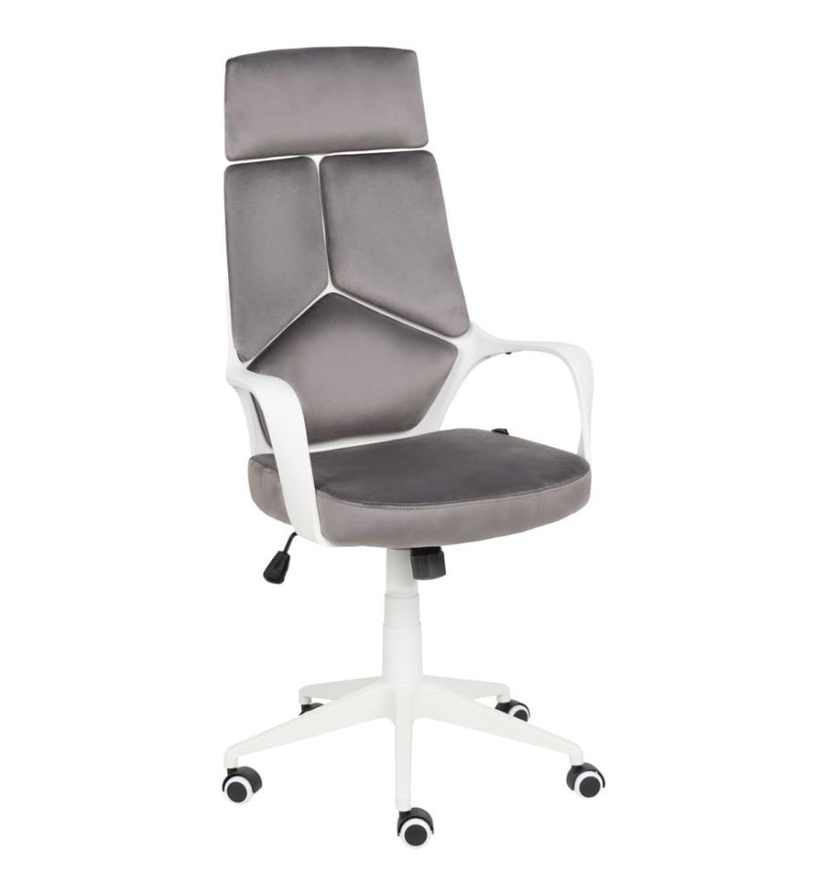 Chaise de bureau DELIGHT Velours Gris
