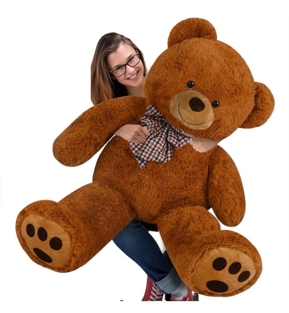 Ours en peluche de 165 cm, debout, ours géant XXXL, marron