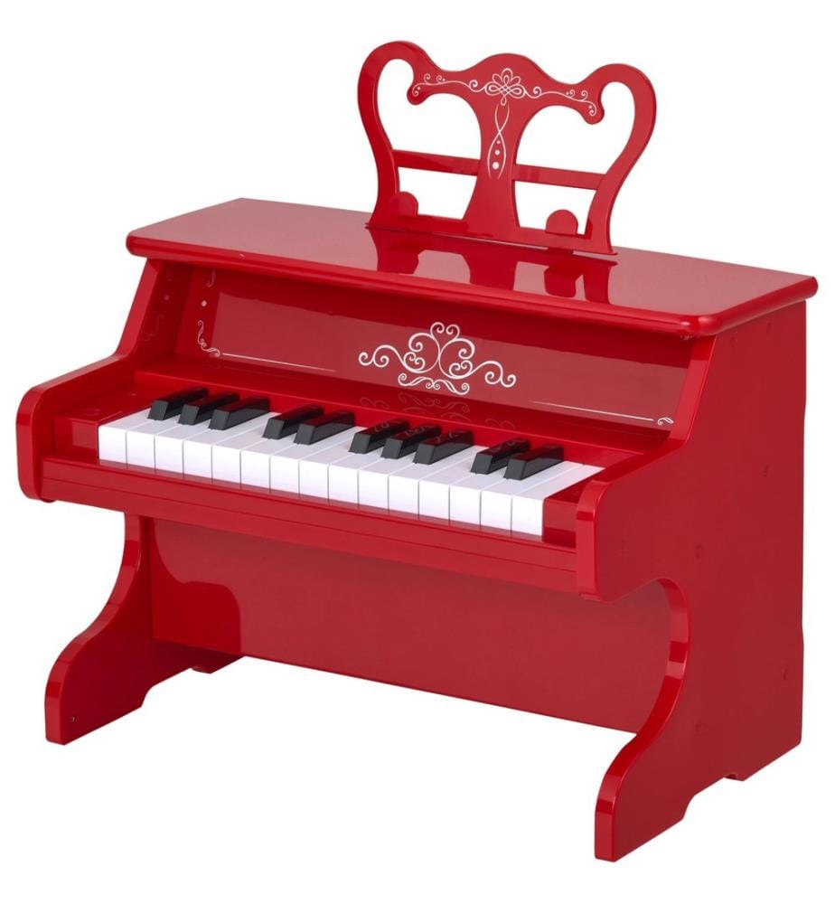 Mini-piano pour enfants, 25 touches, rouge