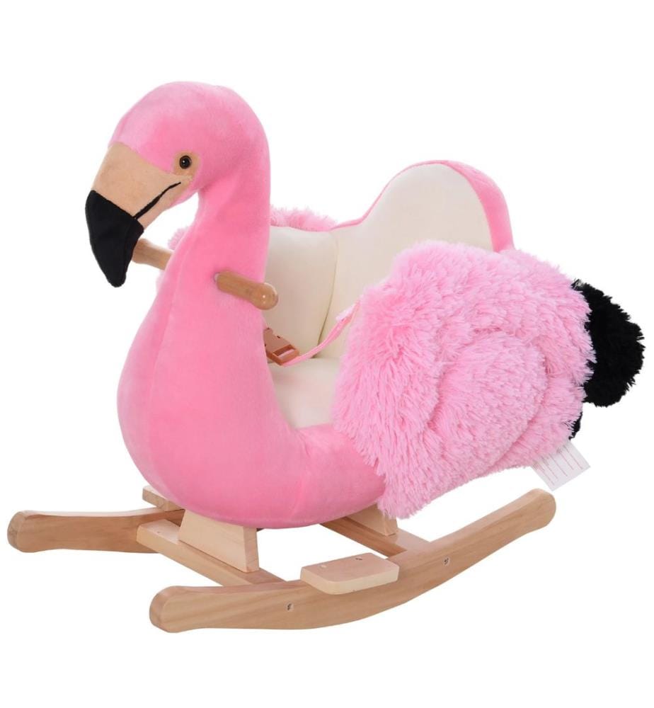 Jouet à bascule Cheval à bascule Flamant rose