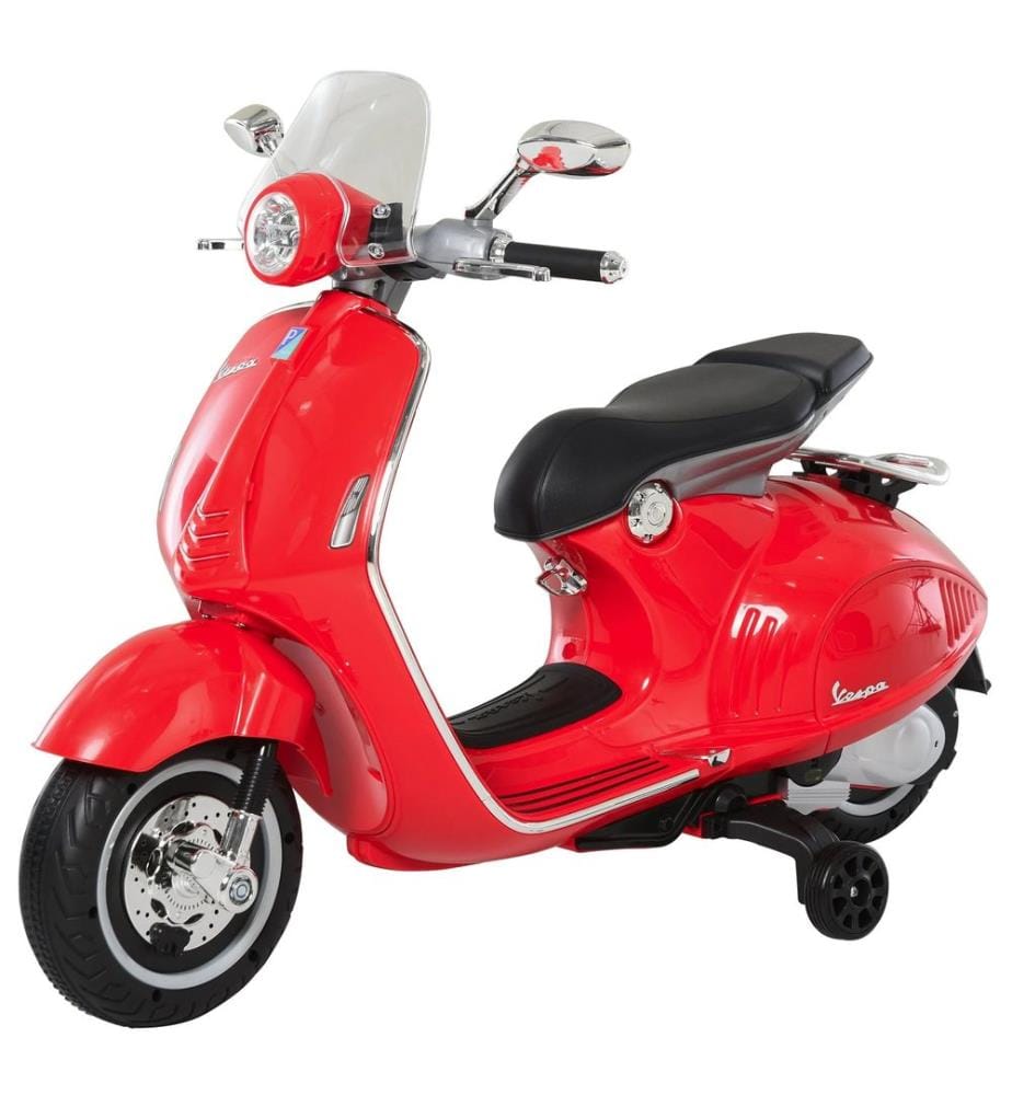 Moto pour enfants Vespa, 3 à 6 ans, moto électrique rouge