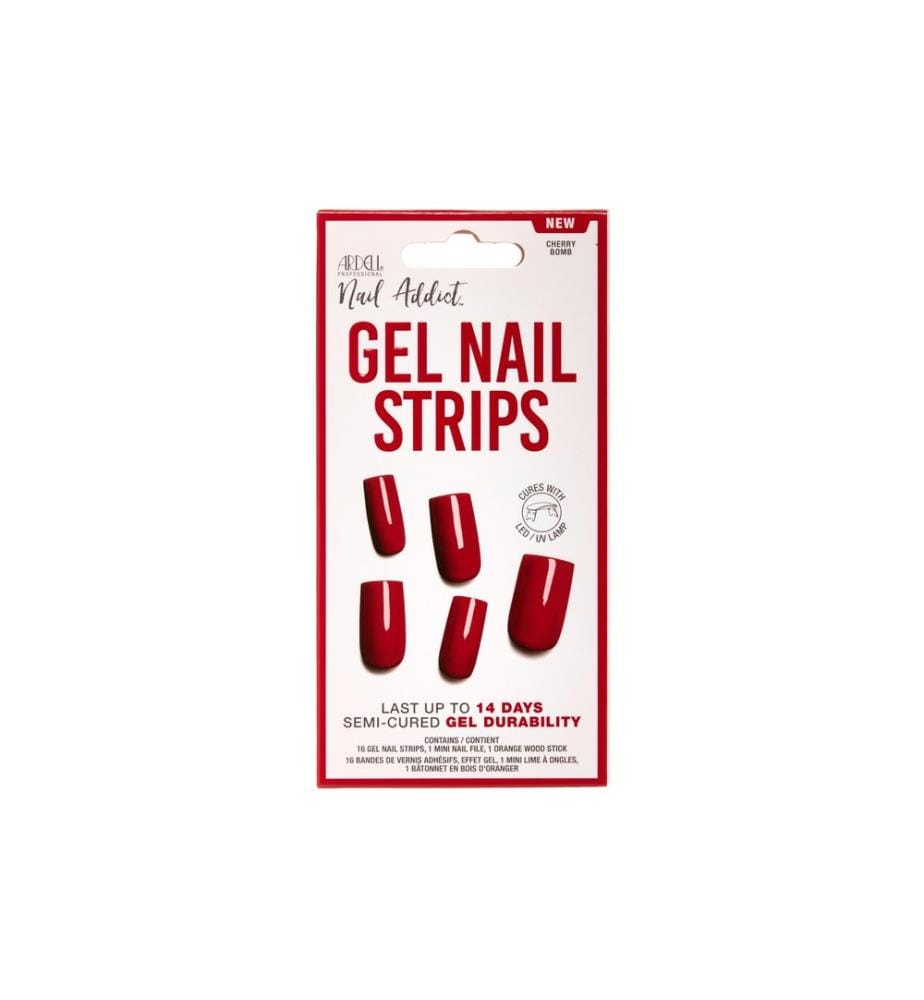 Ardell - Gel Nail Strips Cherry Bomb 16 Pièce/s