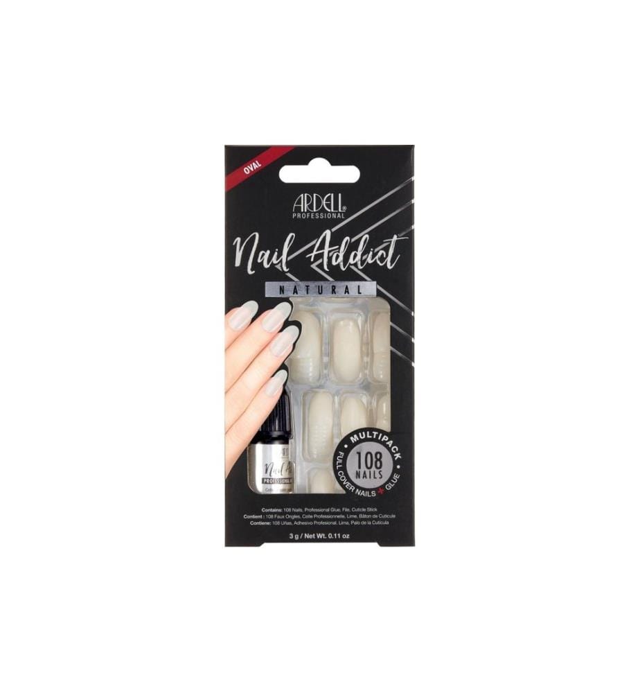 Ardell Nail Addict Natural Multipack Oval 108 Pièce/s