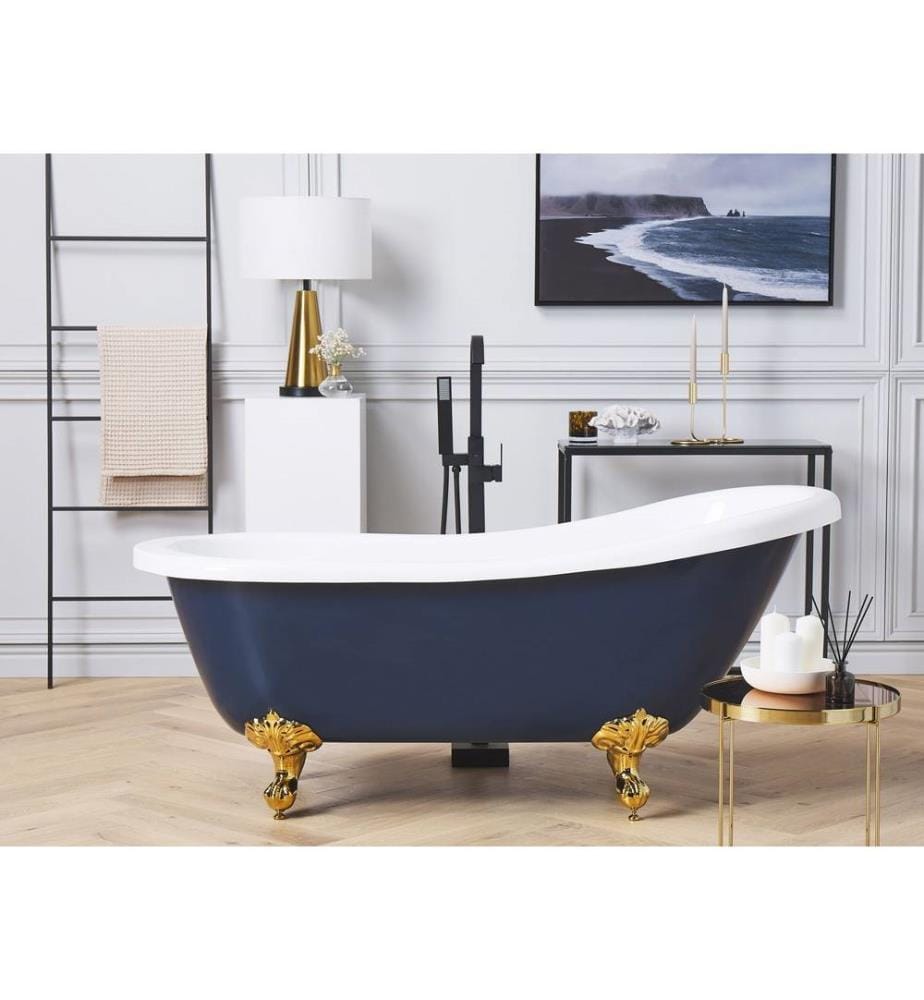 Baignoire îlot CAYMAN 153 x 77 cm Bleu