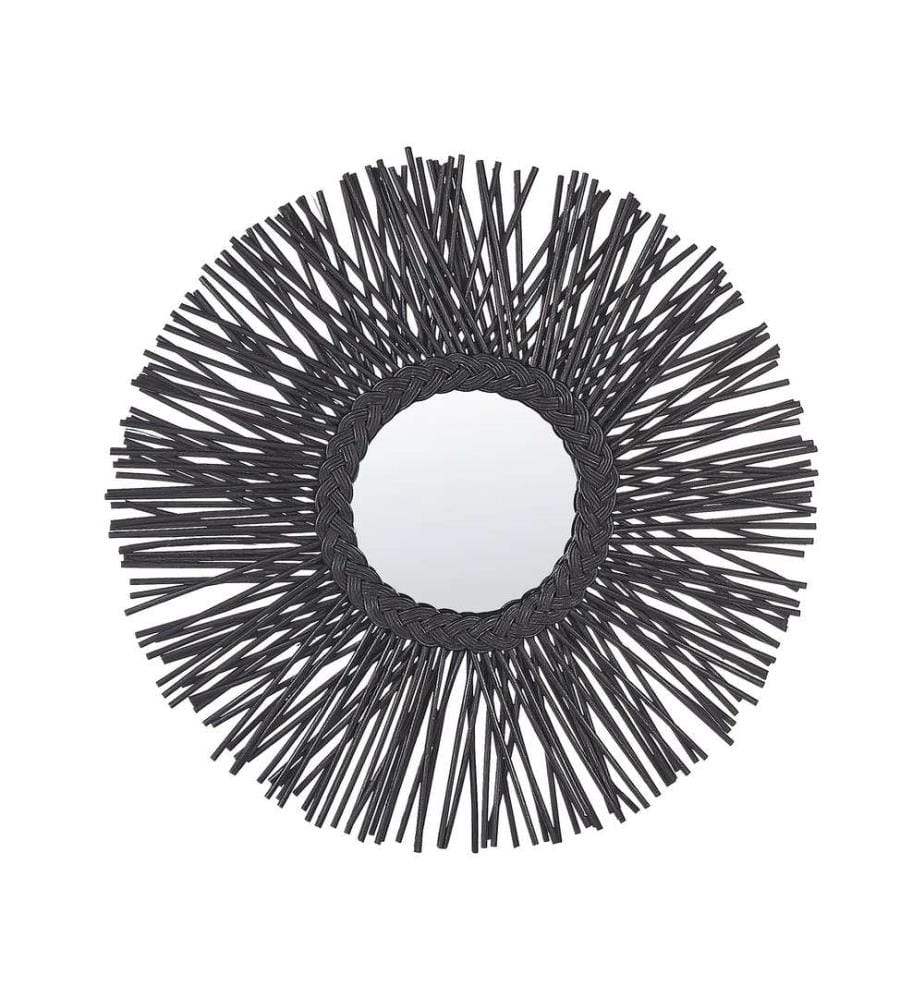 Miroir KALASIN 60 cm 60 cm Rotin Noir