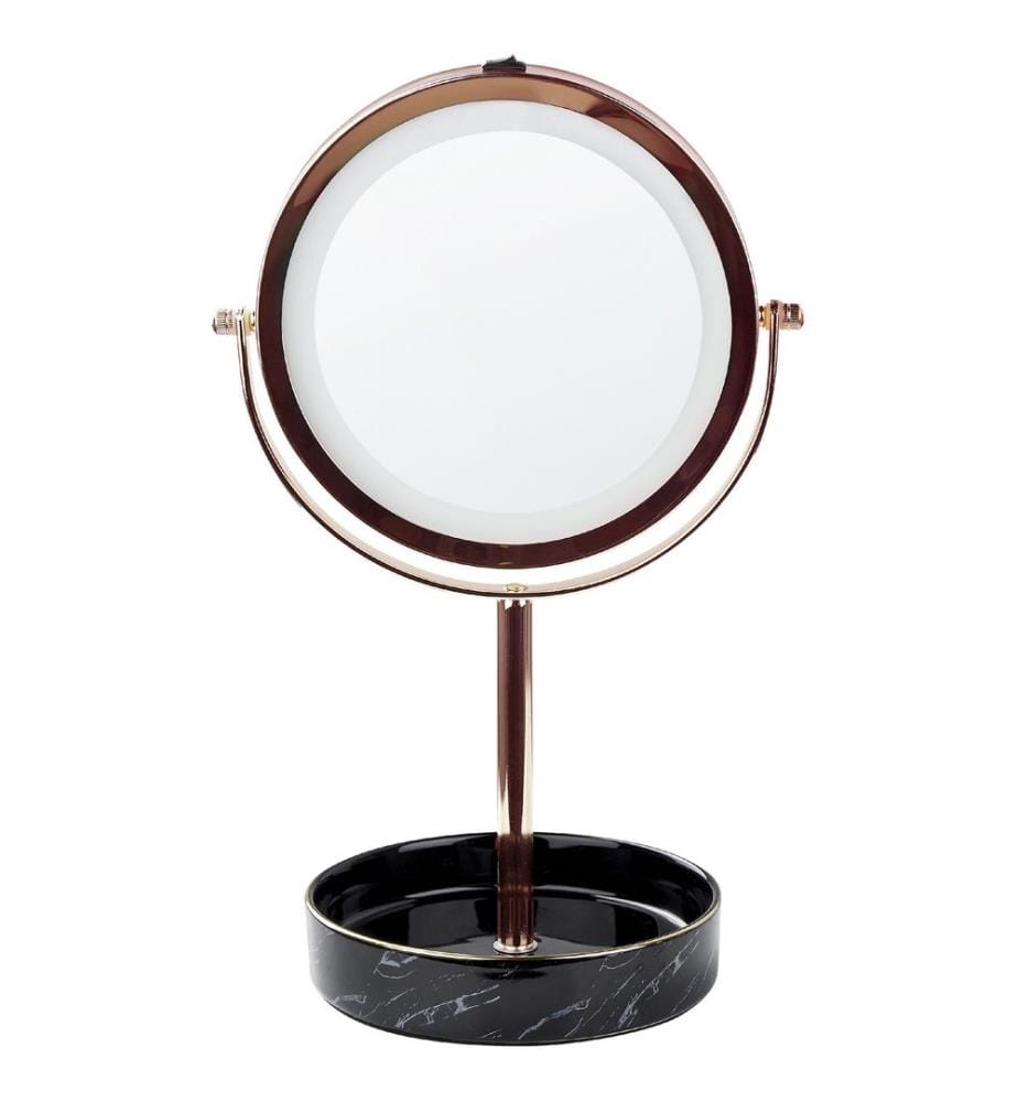 Miroir de table LED SAVOIE Rose doré