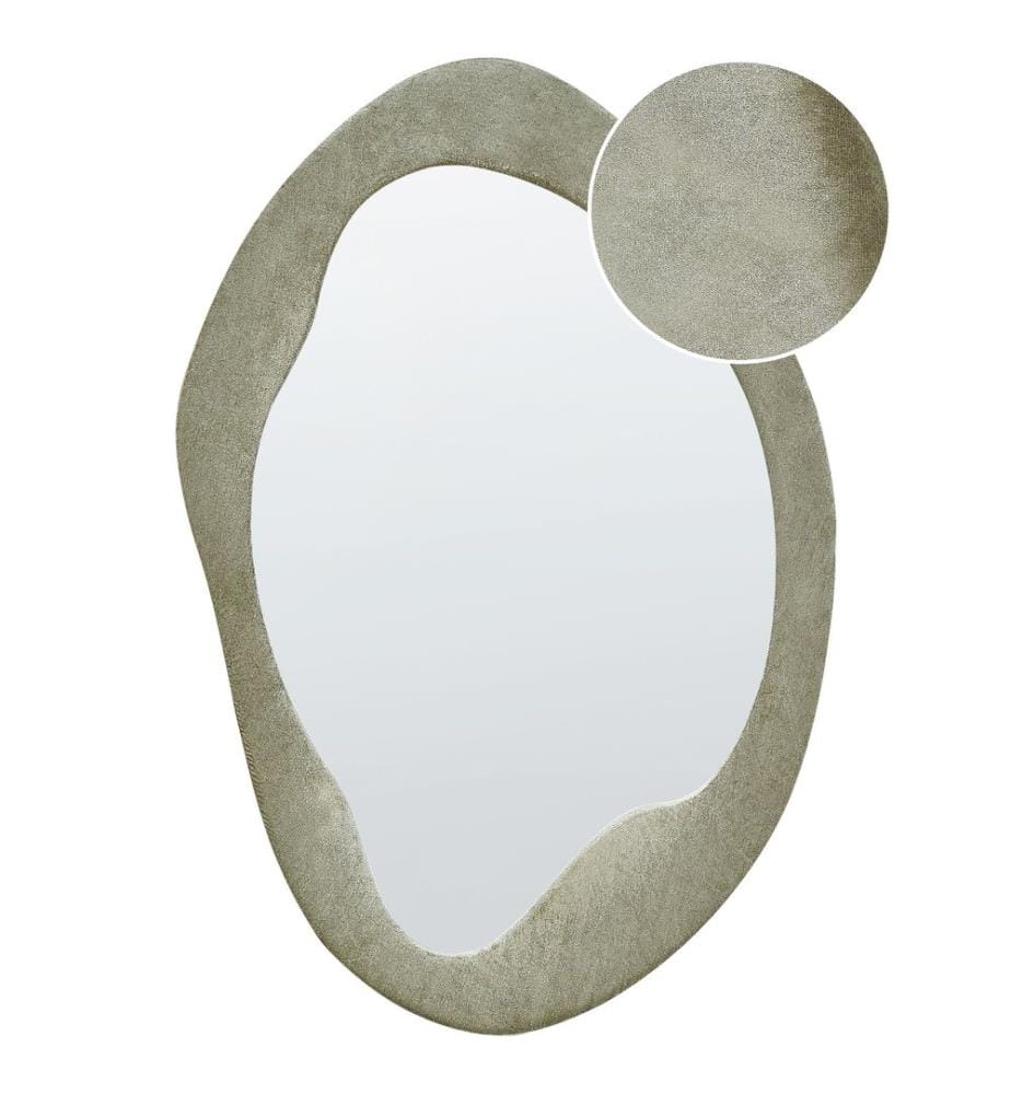 Miroir LENAX 59 cm 90 cm Velours Vert olive