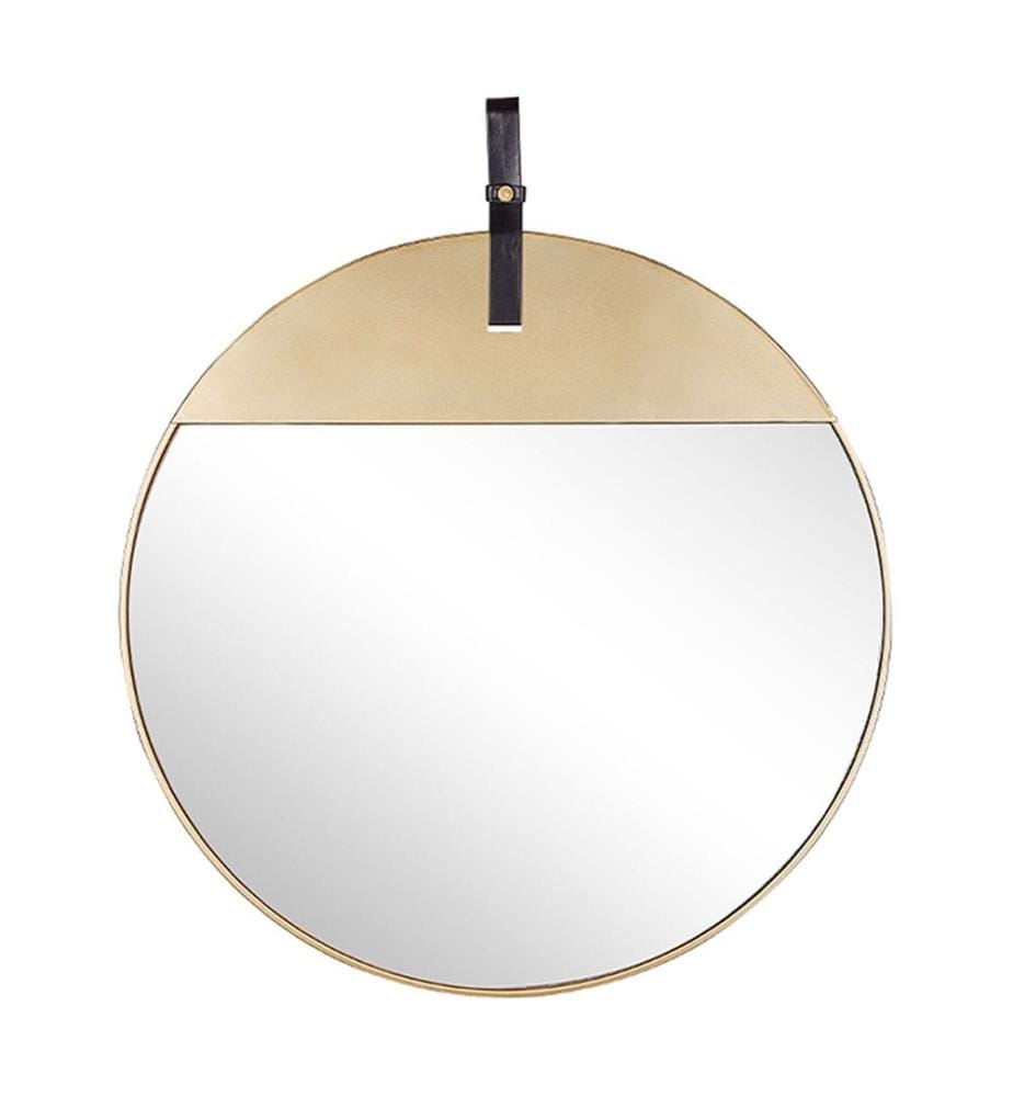 Miroir GURS 60 cm 60 cm Métal Doré