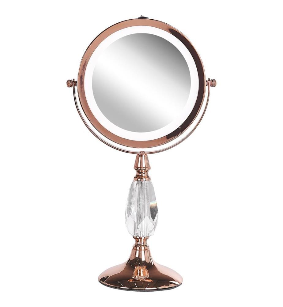 Miroir de table LED MAURY Rose doré