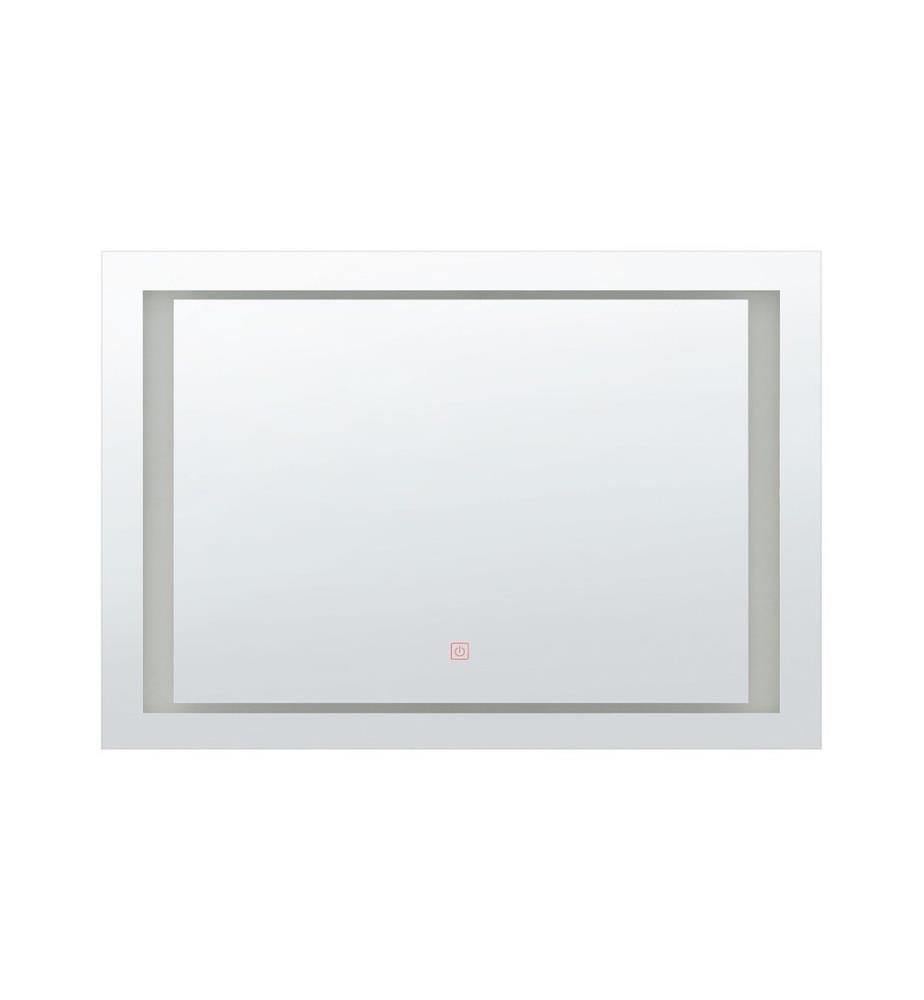 Miroir de salle de bain LED EYRE 80 cm 60 cm Argenté