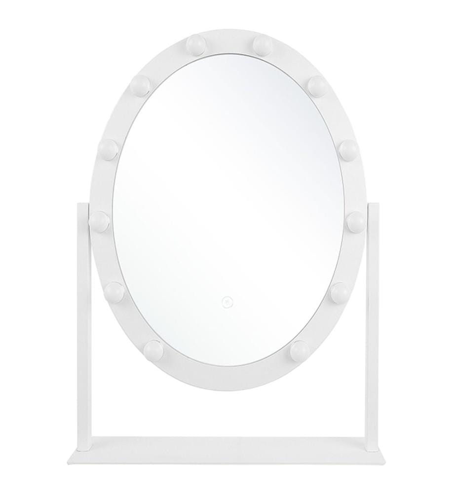 Miroir de coiffeuse LED ROSTRENEN Blanc