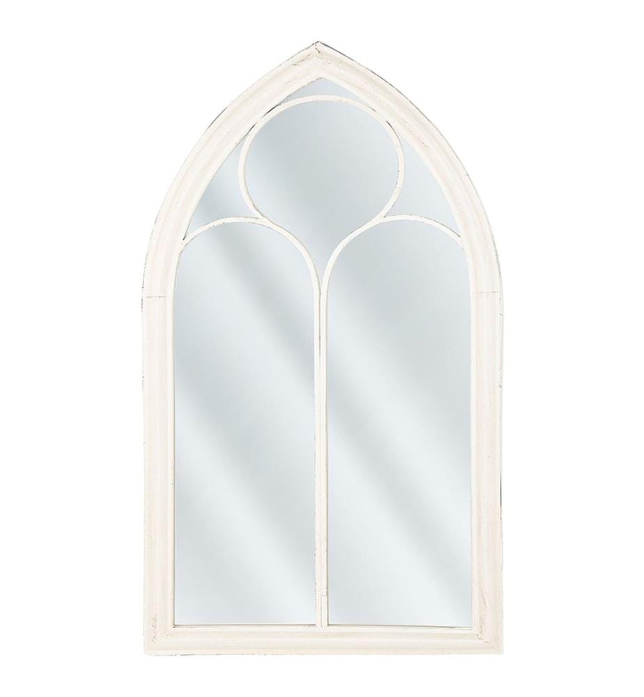 Miroir TRELLY 62 cm 113 cm Métal Blanc