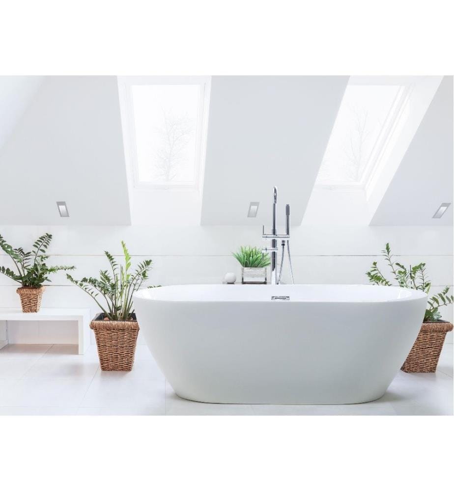 Baignoire îlot NEVIS 150 x 75 cm Blanc