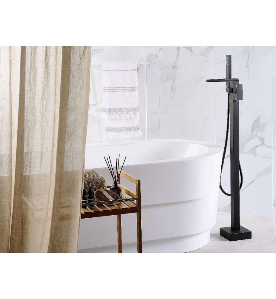 Robinet de baignoire autoportante BOYOMA Noir
