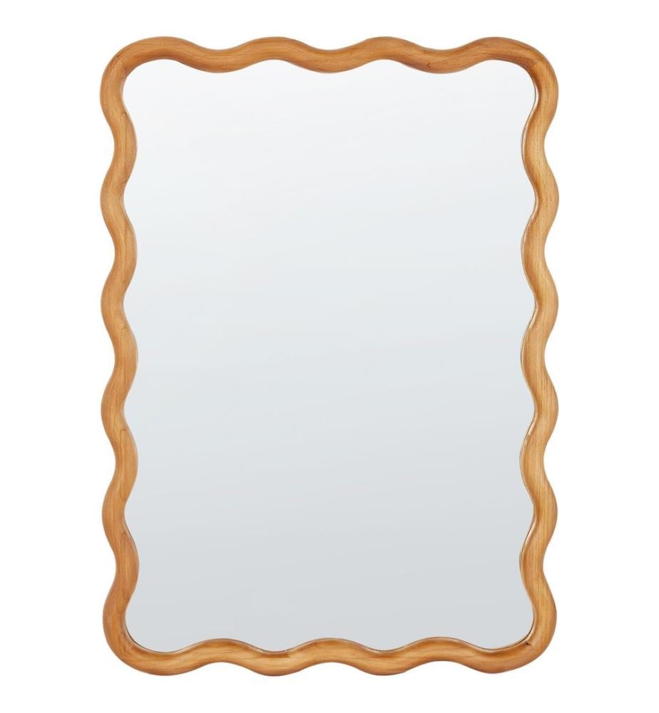 Miroir BEFFES 50 cm 72 cm Bois de pin Naturel