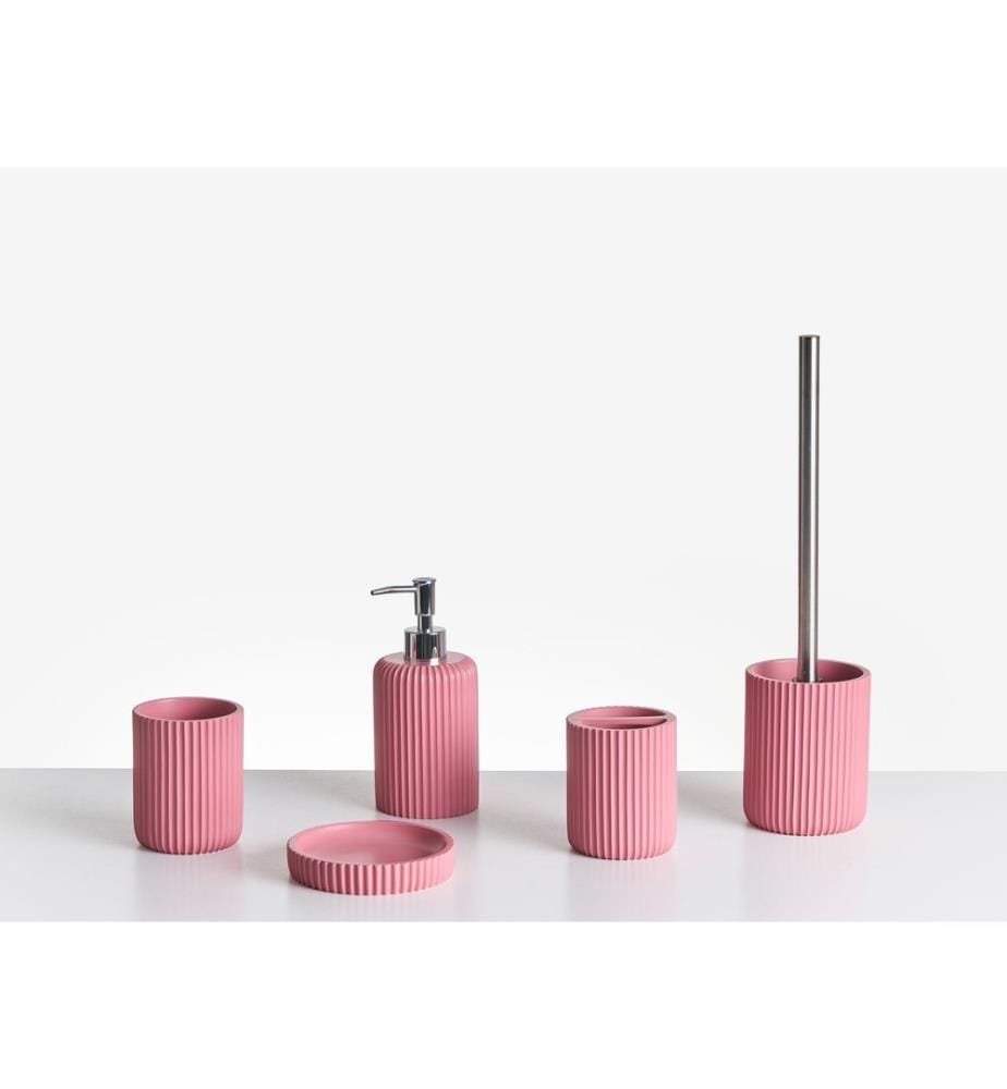 Set de 5 accessoires de salle de bain CAMANA Rose