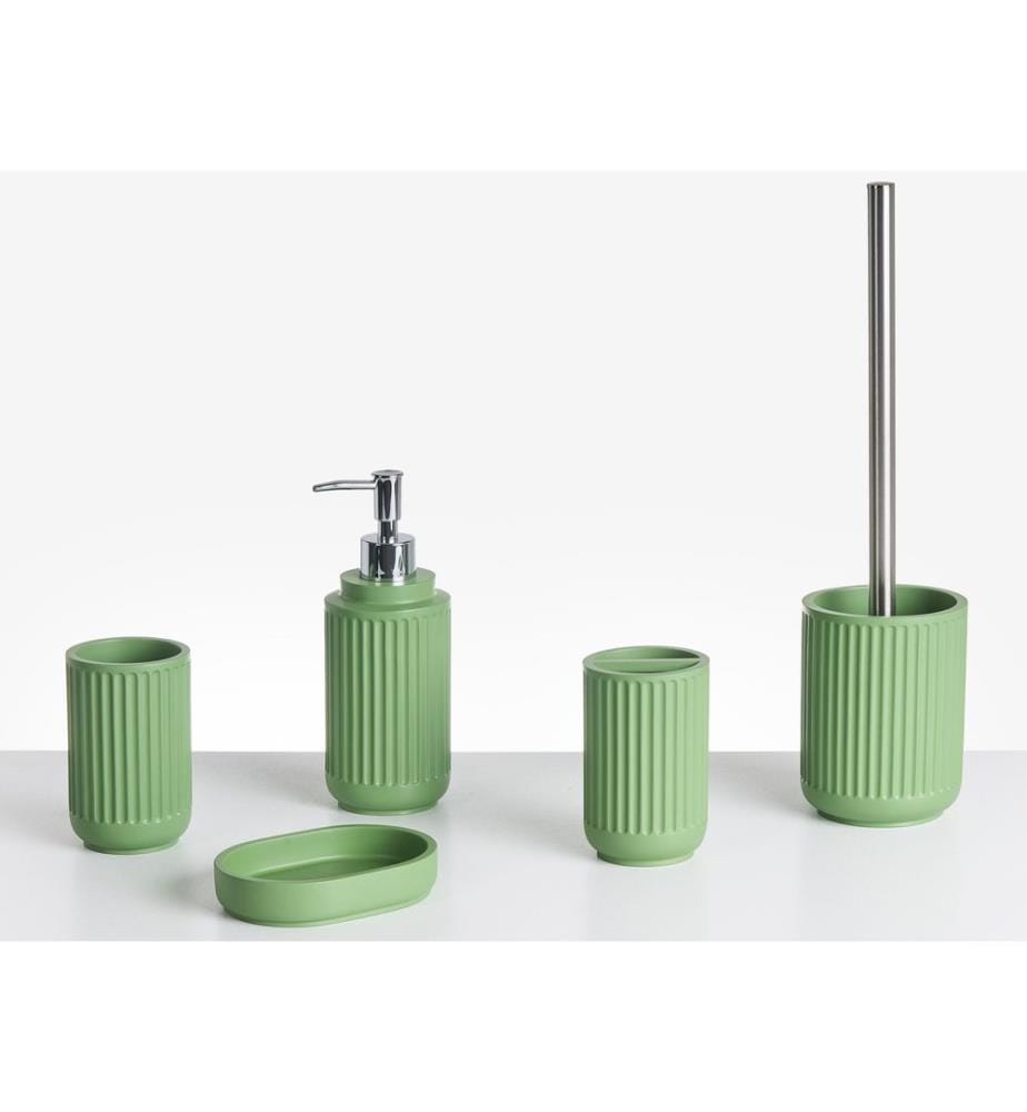 Set de 5 accessoires de salle de bain HUARMEY Vert