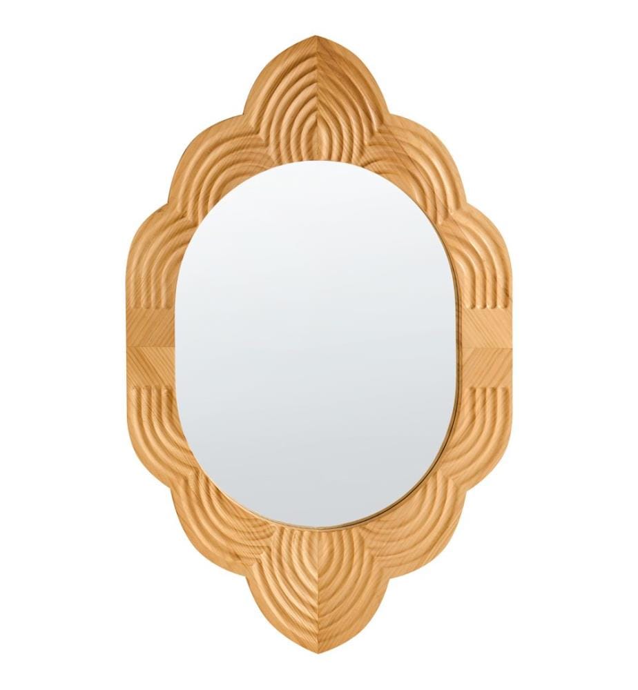 Miroir FRESVILLE 62 cm 100 cm Bois de pin Marron clair