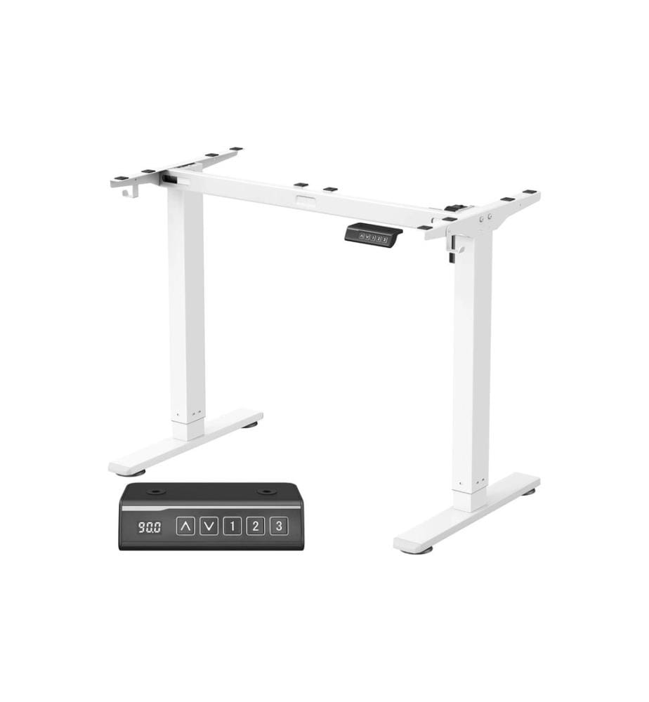 Songmics - Piètement de table 72-118 cm, blanc mat