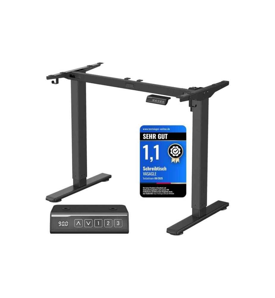 Songmics - Piètement de table sans plaque 72-120 cm, noir