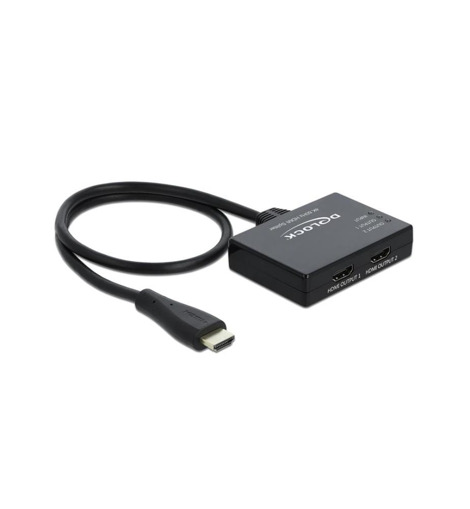 DELOCK - Diviseur de signaux à 2 ports HDMI- 2x HDMI 4K 60 Hz