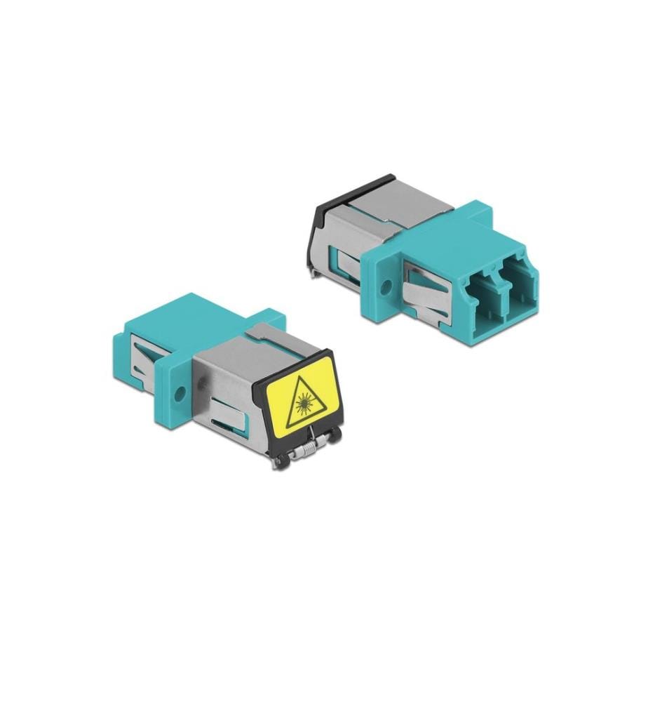 DELOCK - Accouplement à fibre optique 1 pièce Multimode LC  LC, OM3, Duplex