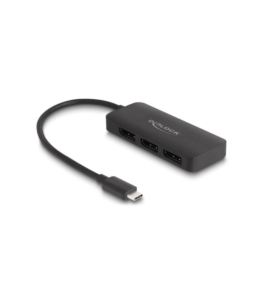 DELOCK - Diviseur de signaux à 3 ports 4K 30 Hz, USB-C - 3x DisplayPort