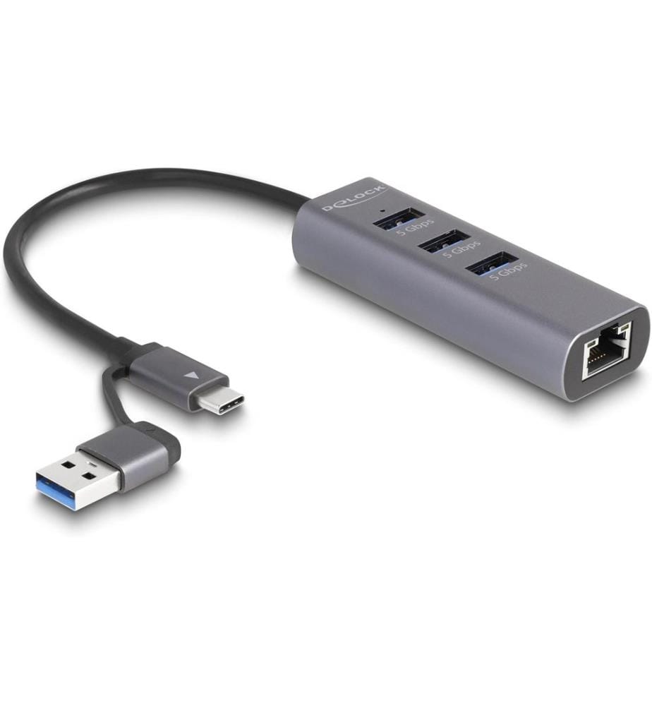 DELOCK - Adaptateurs réseau 5 Gbps USB Typ-A/USB type C