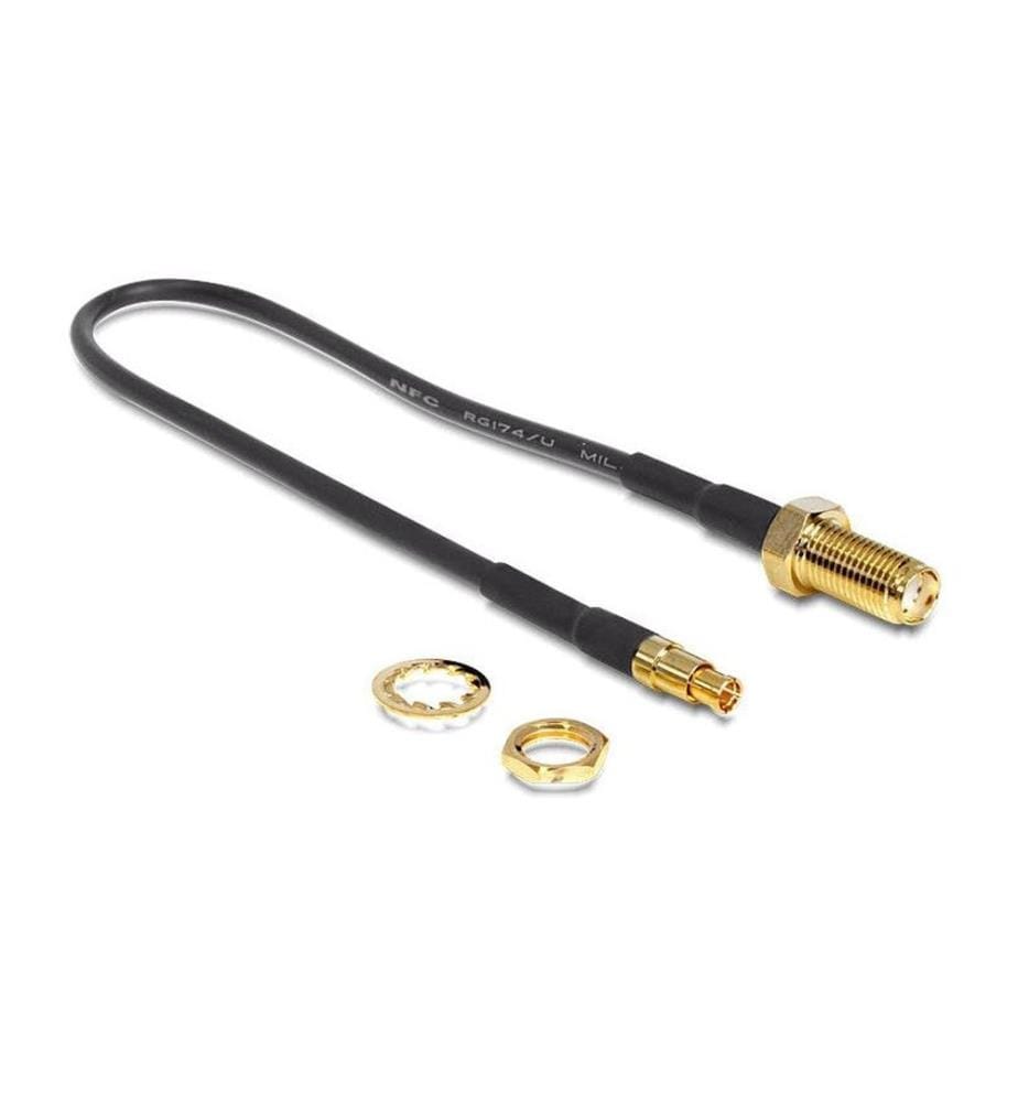DELOCK - Adaptateur dantenne 20cm SMA Douille (f) - TS-9 Connecteur (m)