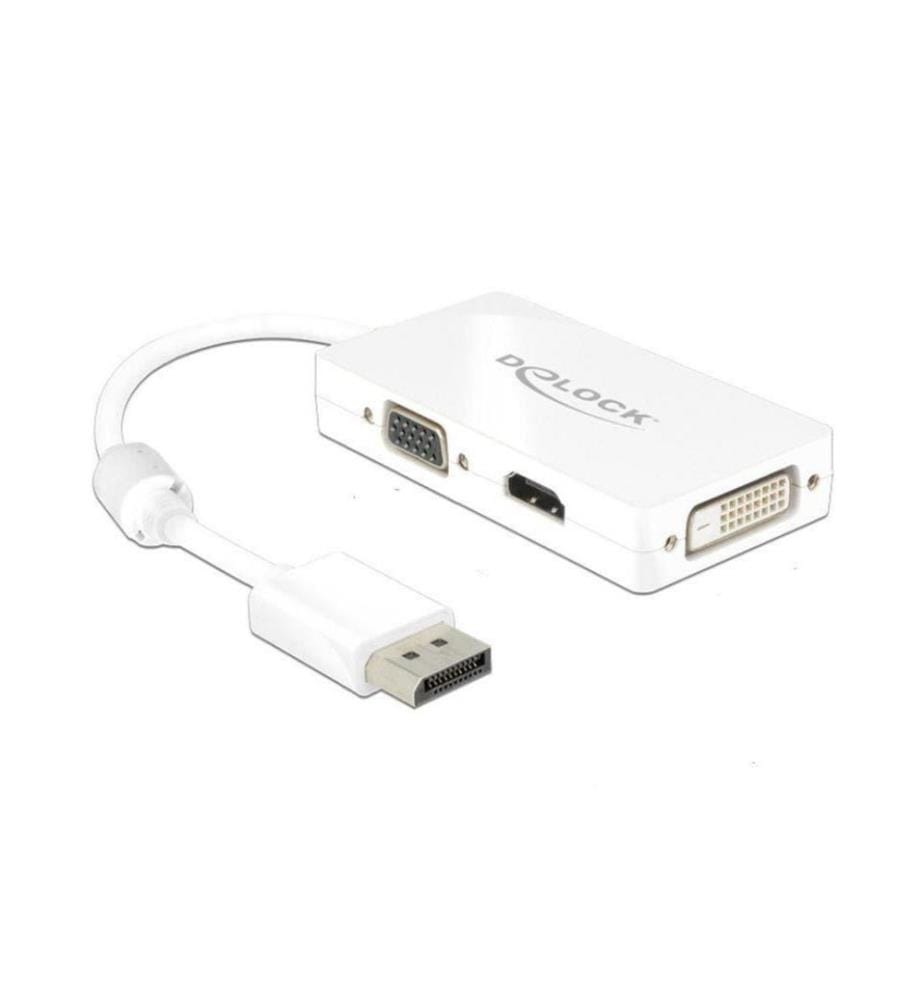DELOCK - Adaptateur DisplayPort - HDMI/VGA/DVI-D