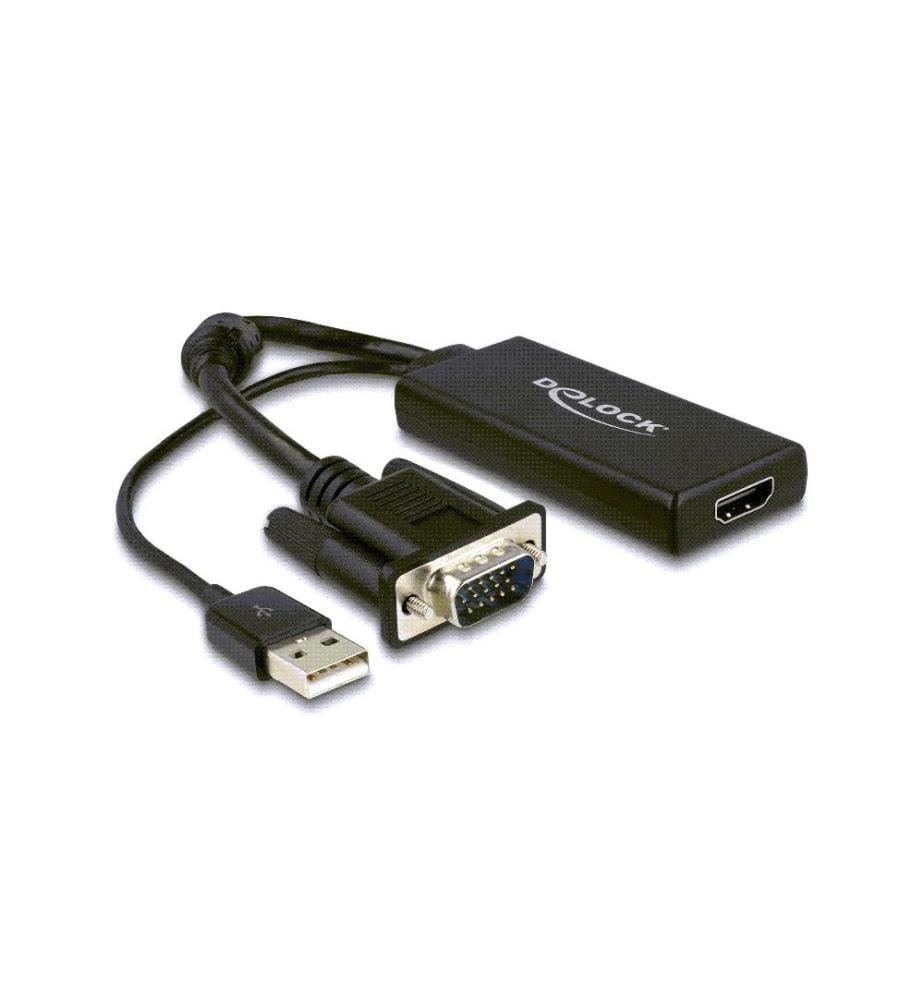 DELOCK - Convertisseur VGA - HDMI, avec audio