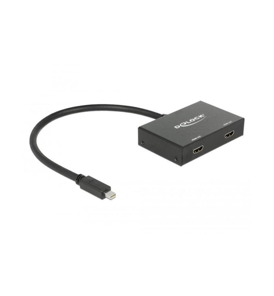 DELOCK - Diviseur de signaux à 2 ports Mini-DP - 2x HDMI
