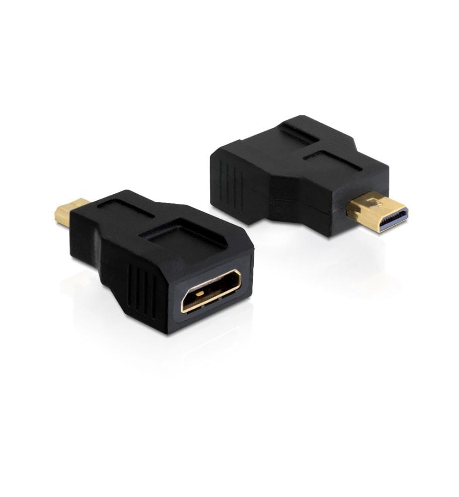 DELOCK - Adaptateur Mikro HDMI-D - Mini HDMI-C Fiche - Prise de courant