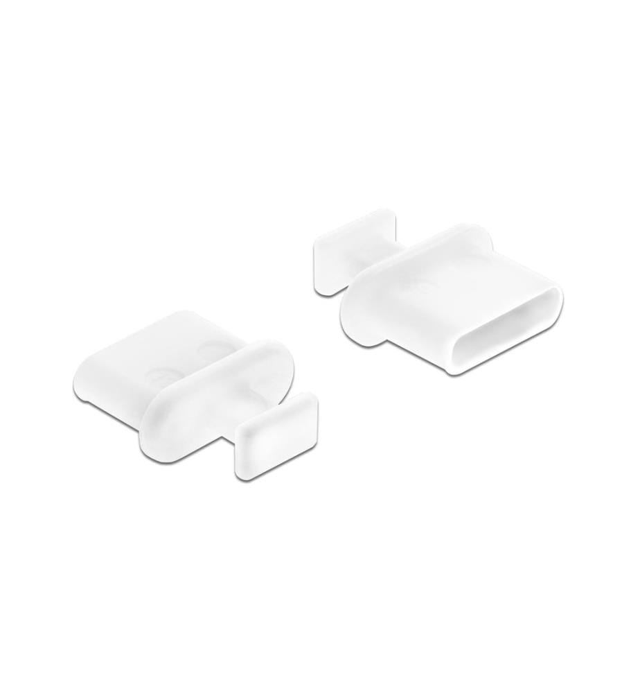 Delock Bouchon obturateur/protection anti-poussière USB-C 10 pièces, Blanc avec poignée