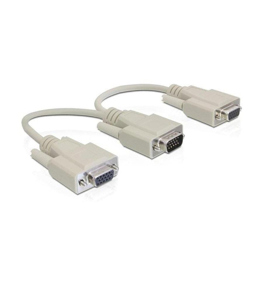 Splitter de signaux 2 ports Delock VGA  VGA, gris