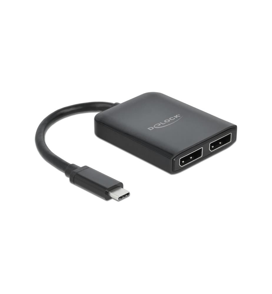Delock Splitter de signaux 2 ports USB-C  Displayport MST/VXP support