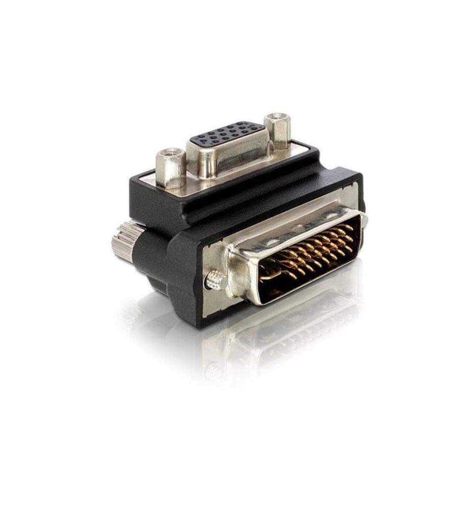 Delock Adaptateur coudé DVI-I - VGA m-f