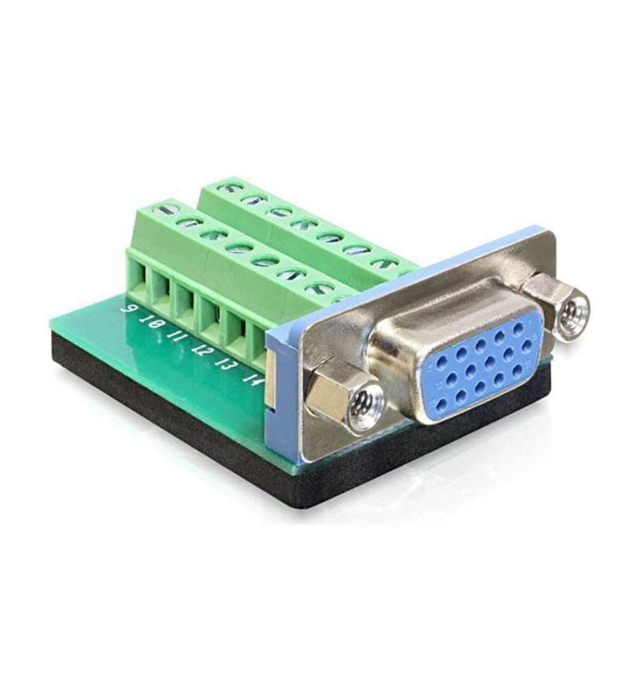 Adaptateur VGA 16 broches connecteur femelle Delock
