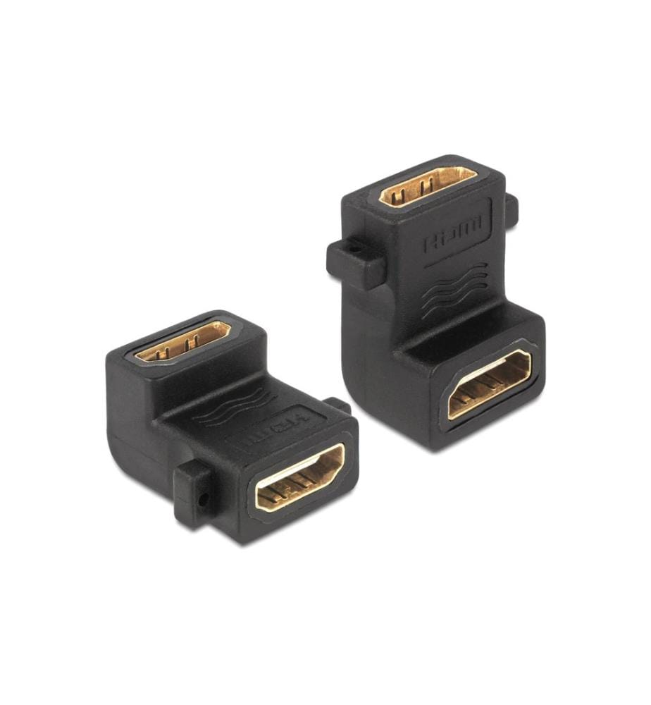 Adaptateur Delock avec raccord à vis coudé à 90° HDMI - HDMI